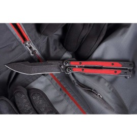 Нож бабочка MR BLADE MADCAP BLACK RED Нож бабочка MR BLADE MADCAP BLACK RED