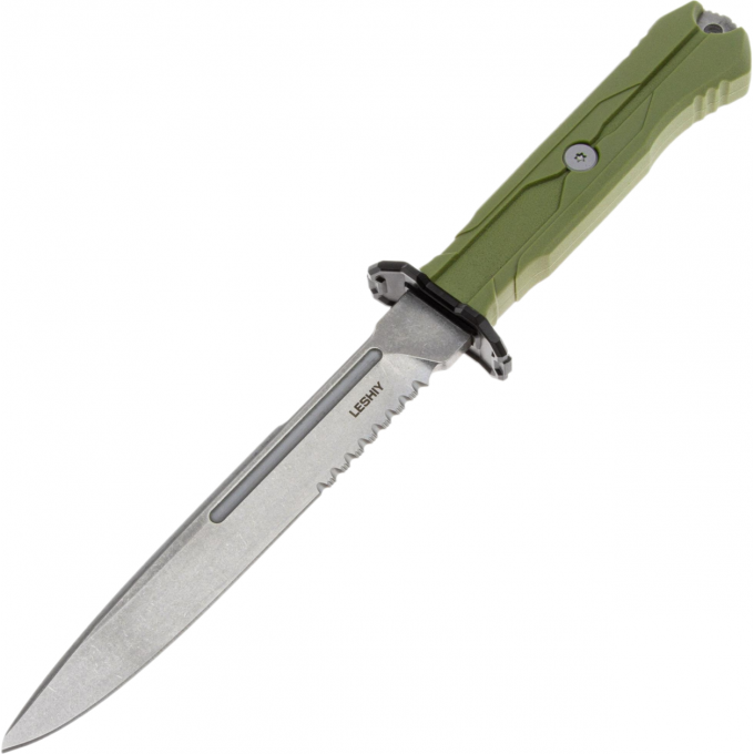 Нож MR.BLADE LESHIY (AUS-8 SW, Elastron OD) с серрейтором MB390-SW Нож MR.BLADE LESHIY (AUS-8 SW, Elastron OD) с серрейтором MB390-SW