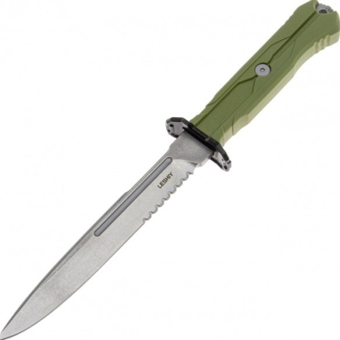 Нож Mr.Blade Leshiy (AUS-8 BSW, Elastron OD) с серрейтором НОВИНКА! MB390-BSW/OD-SERR